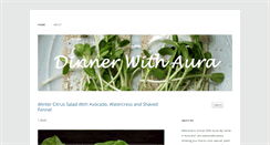 Desktop Screenshot of dinnerwithaura.com